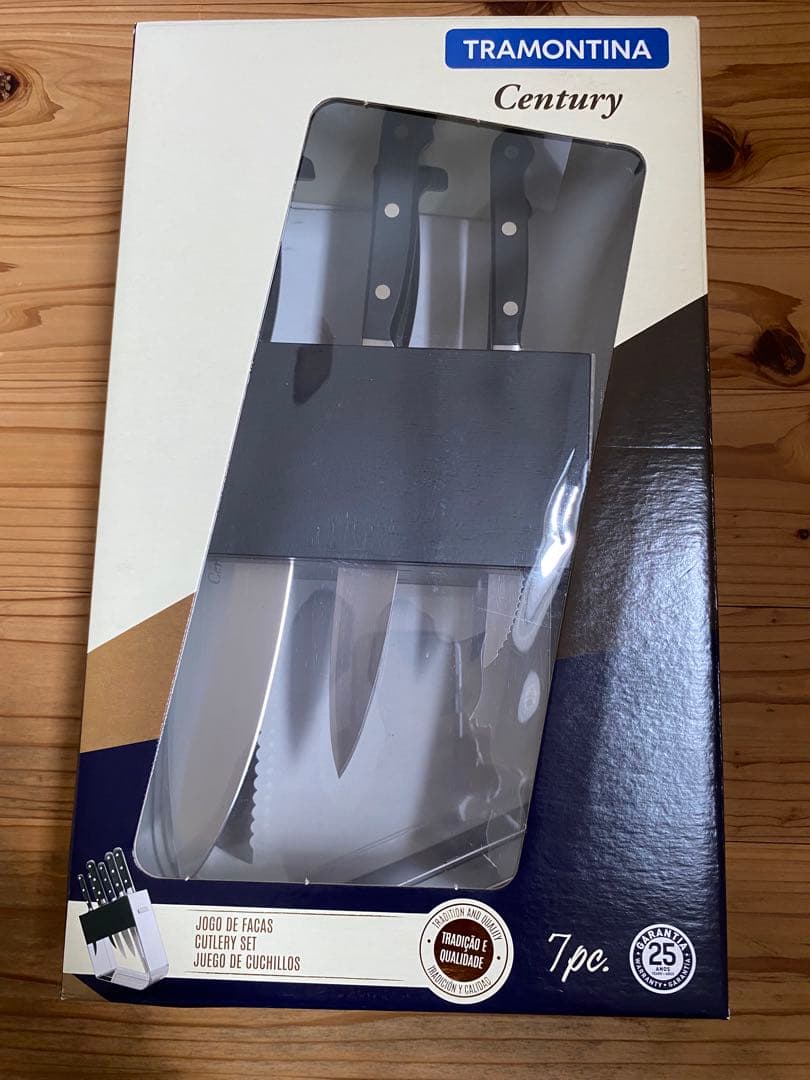 【新品未開封】トラモンティーナ　ナイフカラトリー　7pc (ナイフ6本+ケース)