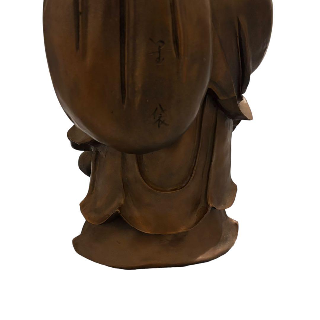 【美品】七福神 財運を呼ぶ布袋尊 大型 重厚像 商売繁盛 縁起物 守り神クラス