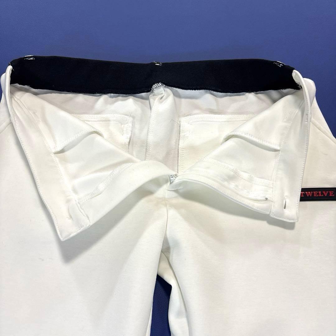 V12 スウェット　ロングパンツ　ジャージ　ゴルフ　ホワイト　大きいサイズXL