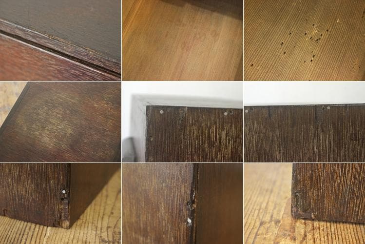 レトロ 引き出し 抽斗 5杯 ドロワー 収納 小物入れ レターケース A4 木製