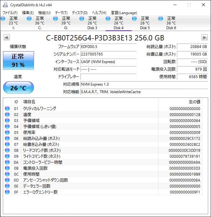 PHISON NVMe 256GB M.2 SSD 4枚セット【1220TO5】
