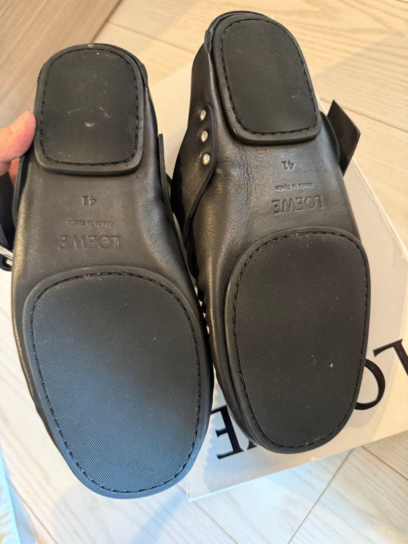 ロエベ LOEWE シューズ スリッポン メンズ カーフレザー ベルト モカシン
