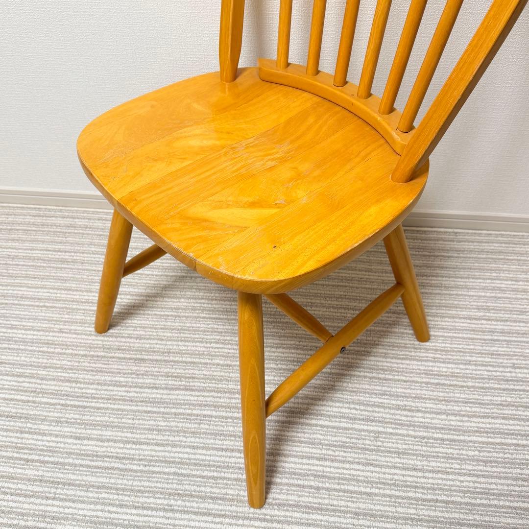 【美品✨】ウィンザーチェア　木製ダイニングチェア　フープバック
