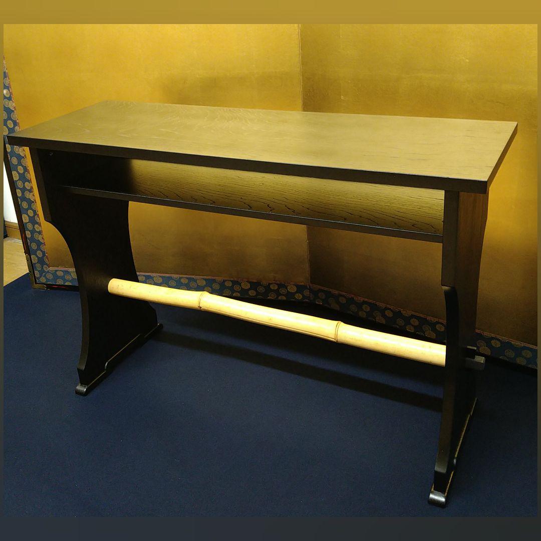 おかちゃん2台まとめAJ8④ 柿合黒漆塗 表流喫架 立礼棚 野点 組立式