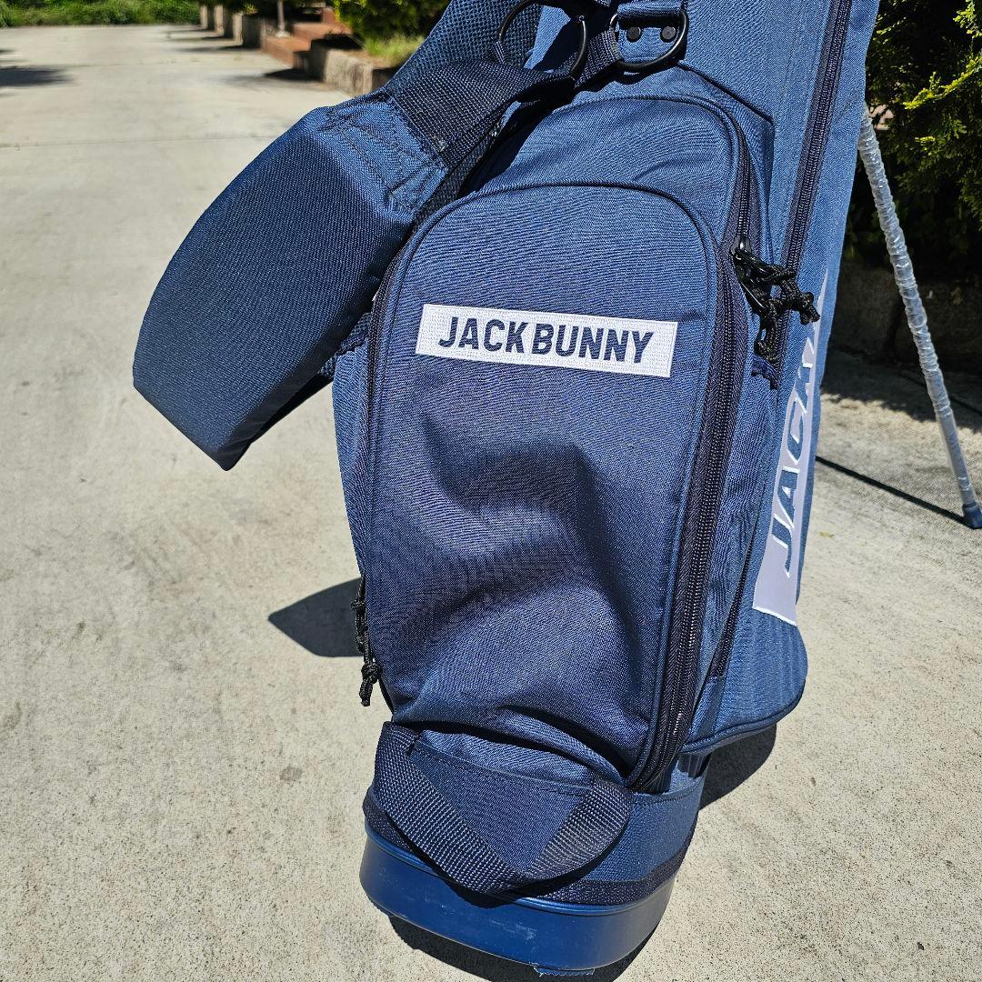 新品未使用【ジャックバニー】スタンド式キャディバッグ ネイビー