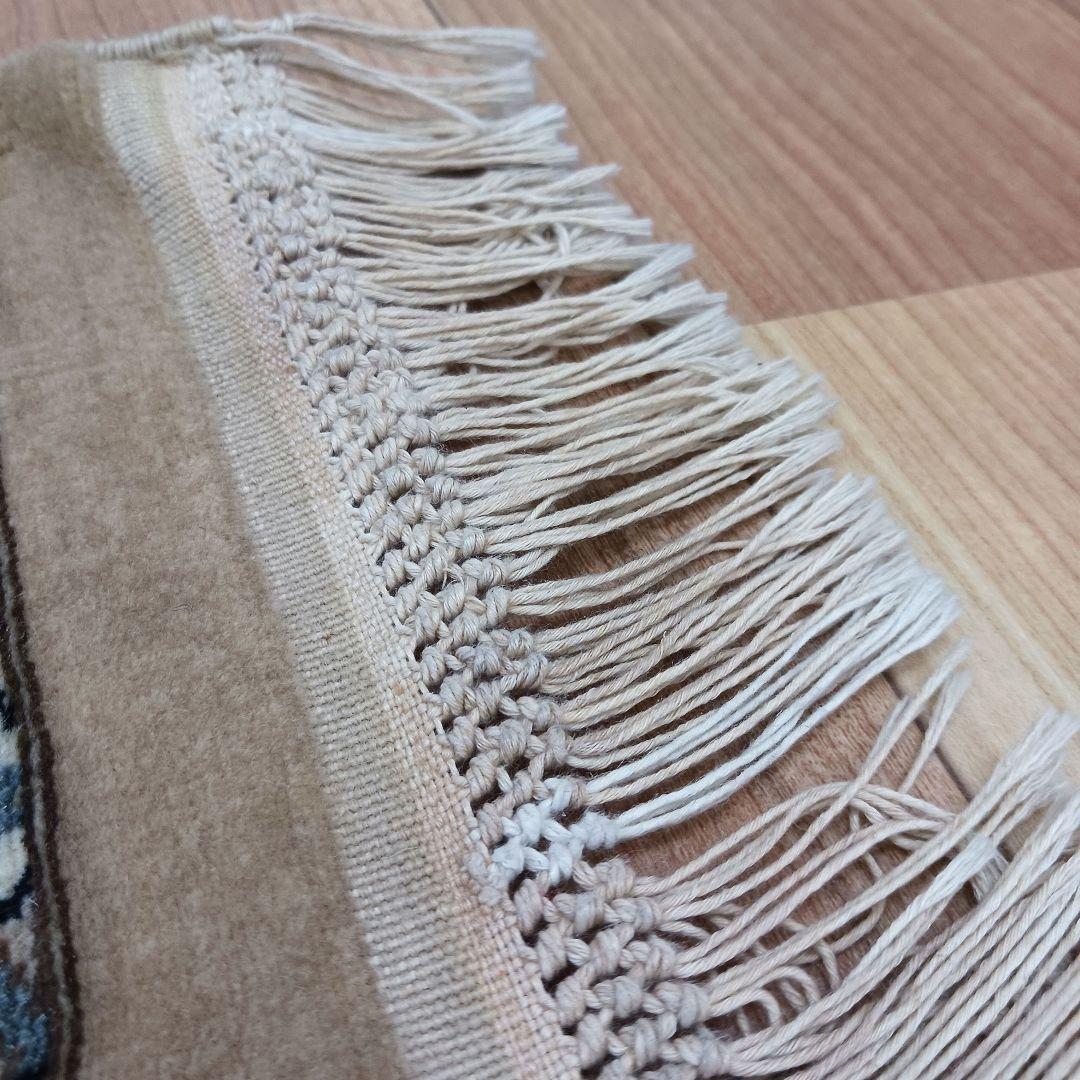 Y3359 パキスタン絨毯 ウール 手織り 大判179×125㎝