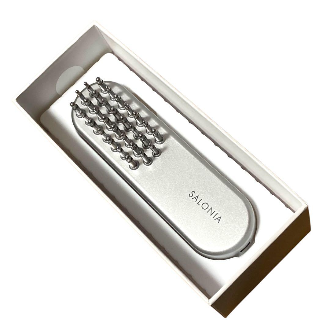 ✨ほぼ新品✨ SALONIA EMS リフトブラシ 美顔器 頭皮ケア サロニア