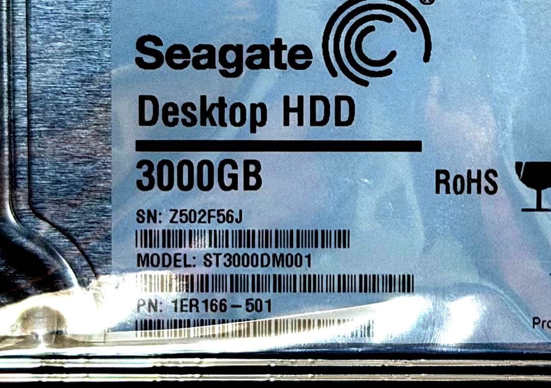 【新品未使用】Seagate ST3000DM001 3TB 内蔵HDD