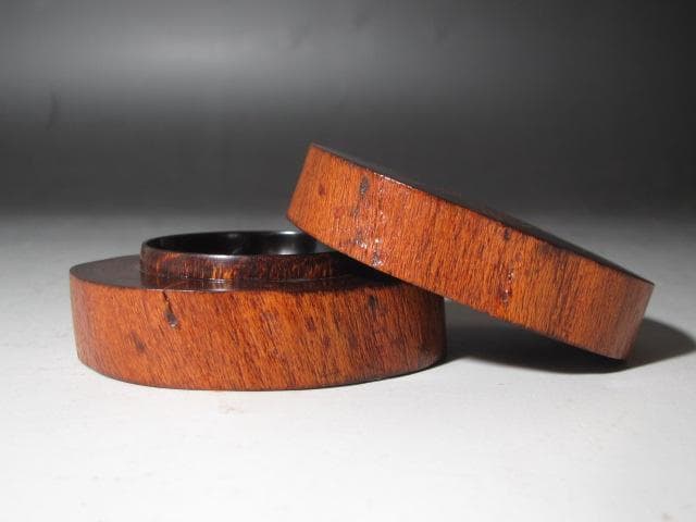 【セール】☆　駒沢利斎　蔦香合　裏千家　十五代　鵬雲斎の花押☆y473