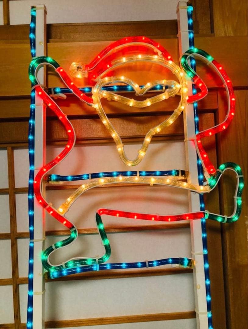 ✨ 特大サイズ はしごサンタクロース‼️ イルミネーション ライト ✨