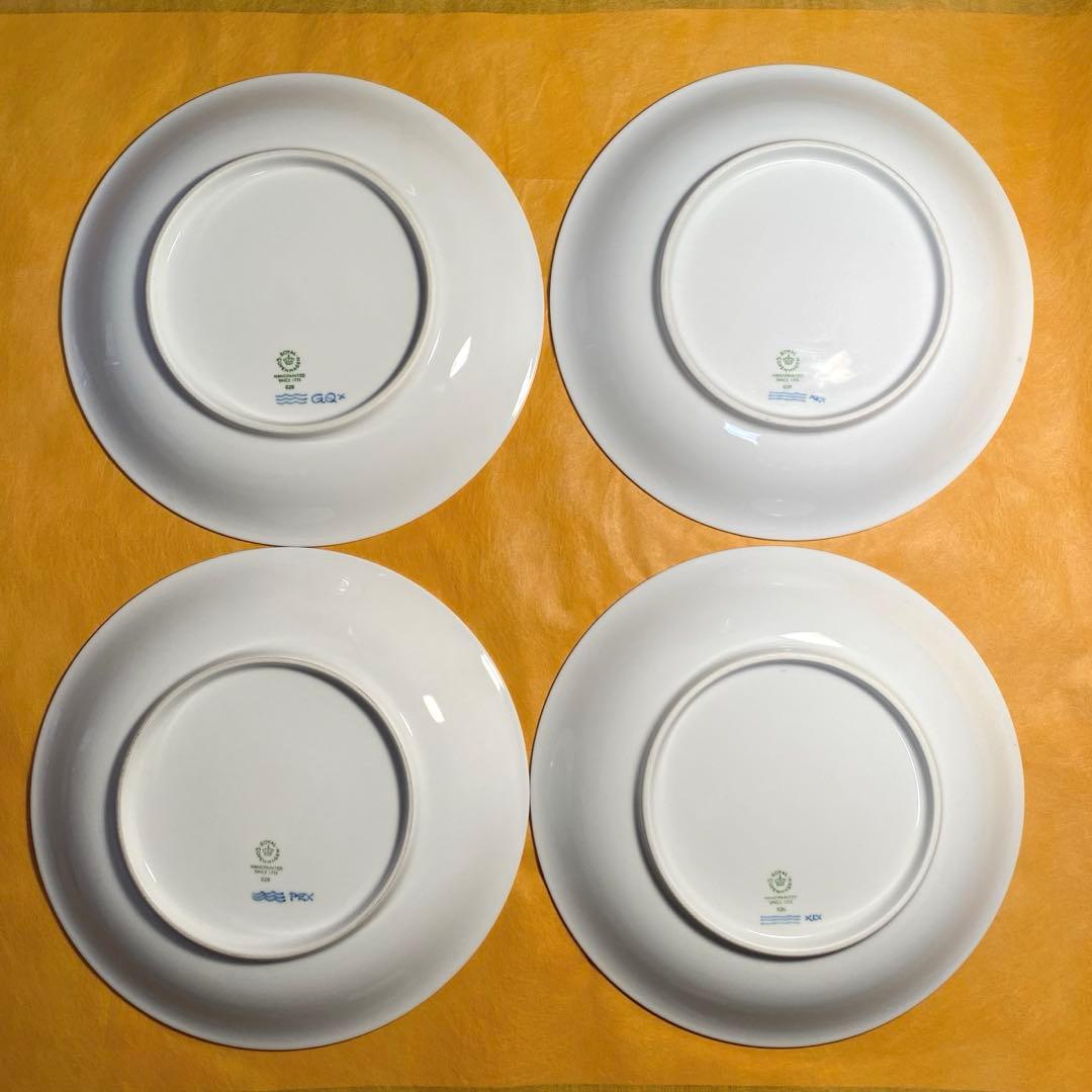 ロイヤルコペンハーゲン　ブルーパルメッテ　26cmプレート　4枚セット