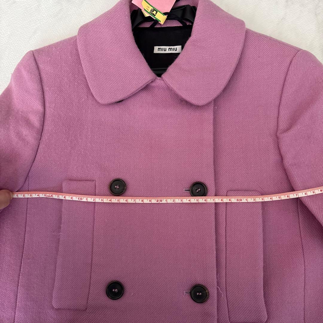 miu miu ピンクピーコート
