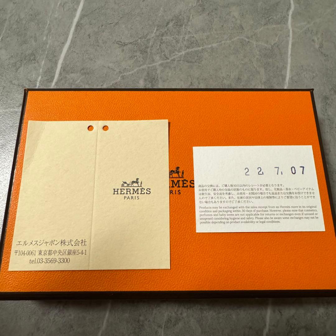 HERMES カルヴィ　デュオ　ヴェルソ　カードケース　名刺入れ　小銭入れ　財布