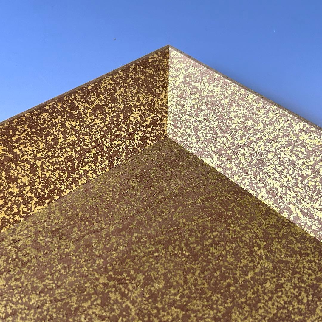 茶道具　玉椿　四方盆　金砂子　菓子器　萩井好斎　共箱　指物師　干菓子　茶会　稽古