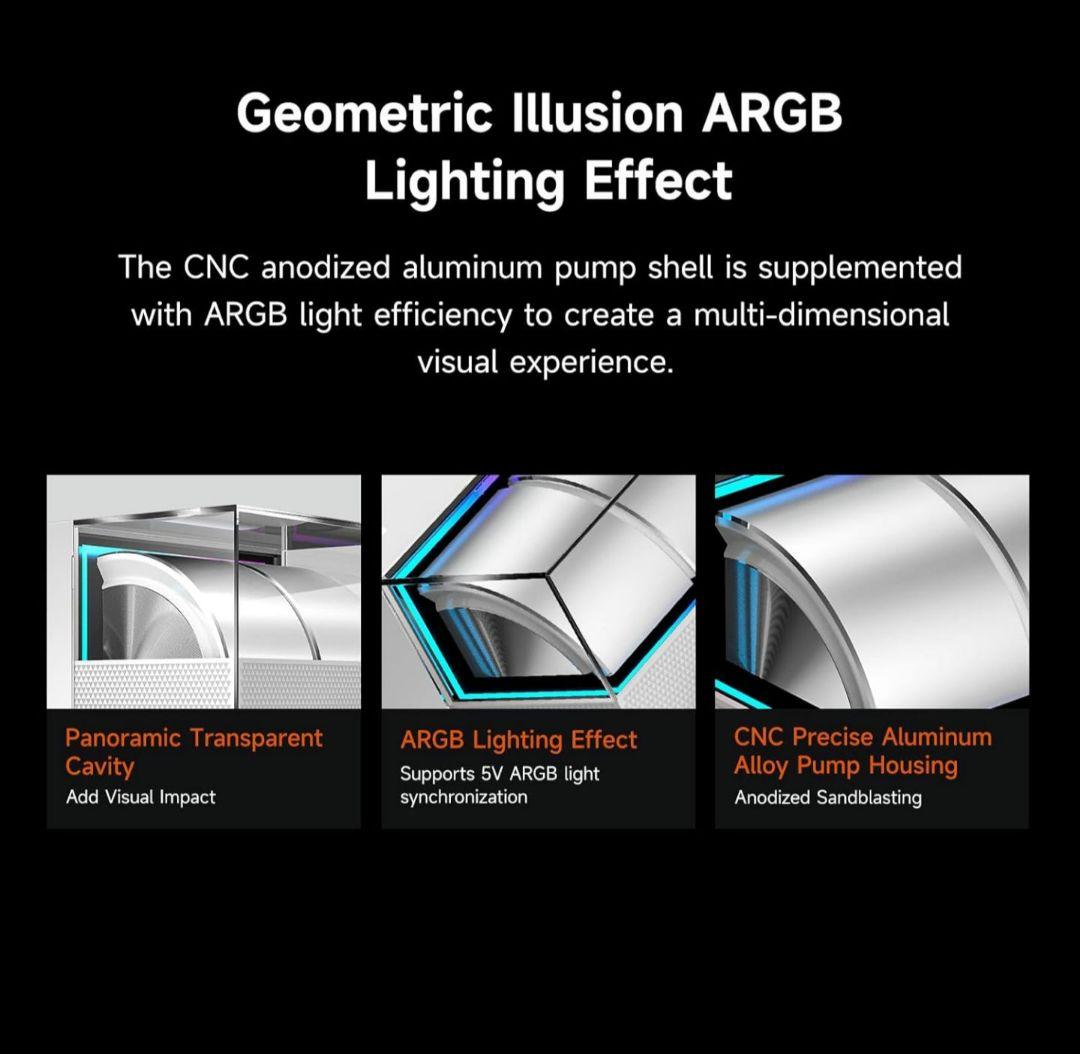 CPS DS360Pro Digital AlO CPU 水冷クーラー