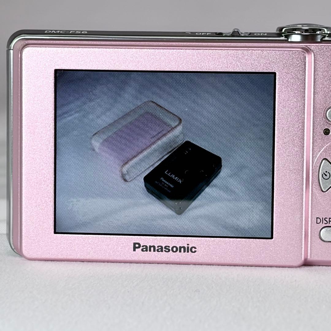 【良品】Panasonic LUMIX DMC-FS6 ピンク 純正ケースつき