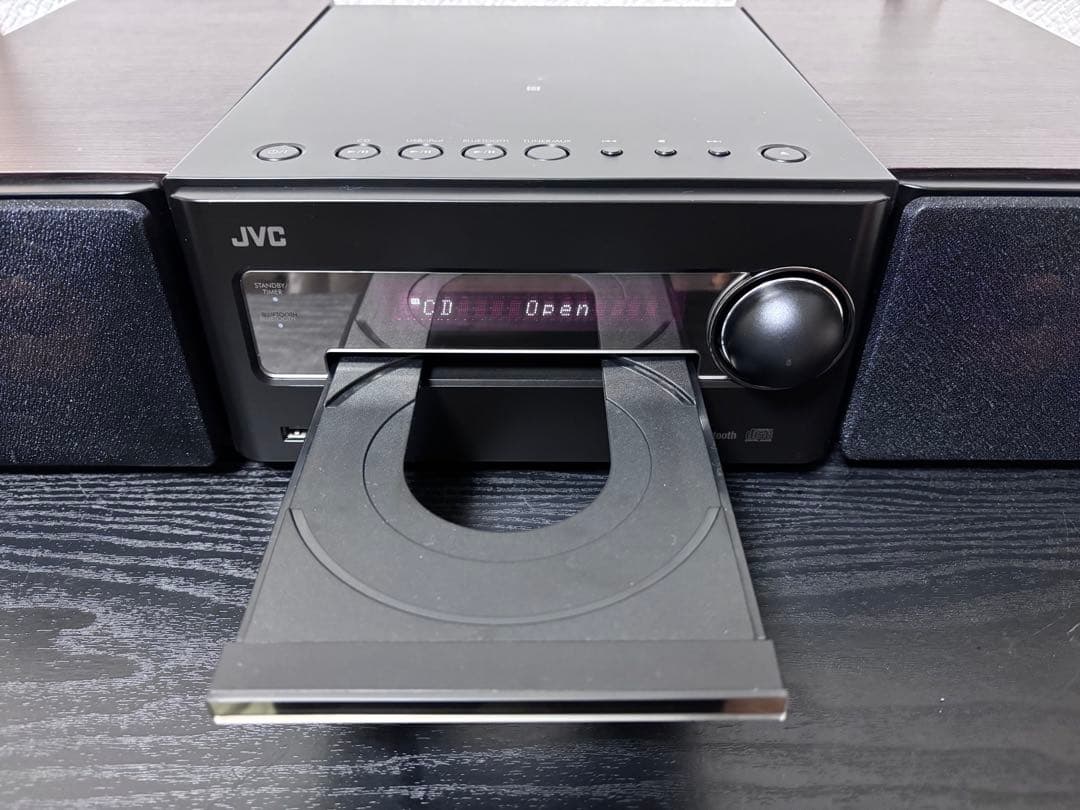 JVC CA-EXS5 コンポ、Bluetooth対応、ウッドコーン、リモコン付