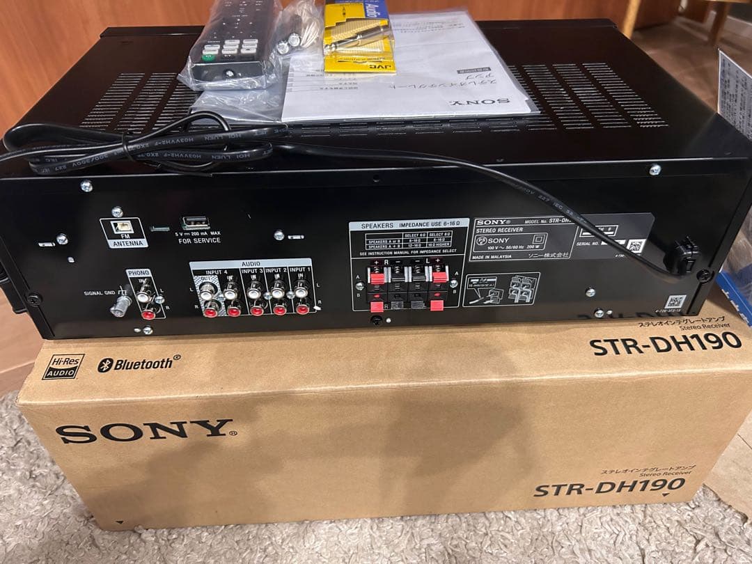 SONY STR-DH190 プリメインアンプおまけ付き