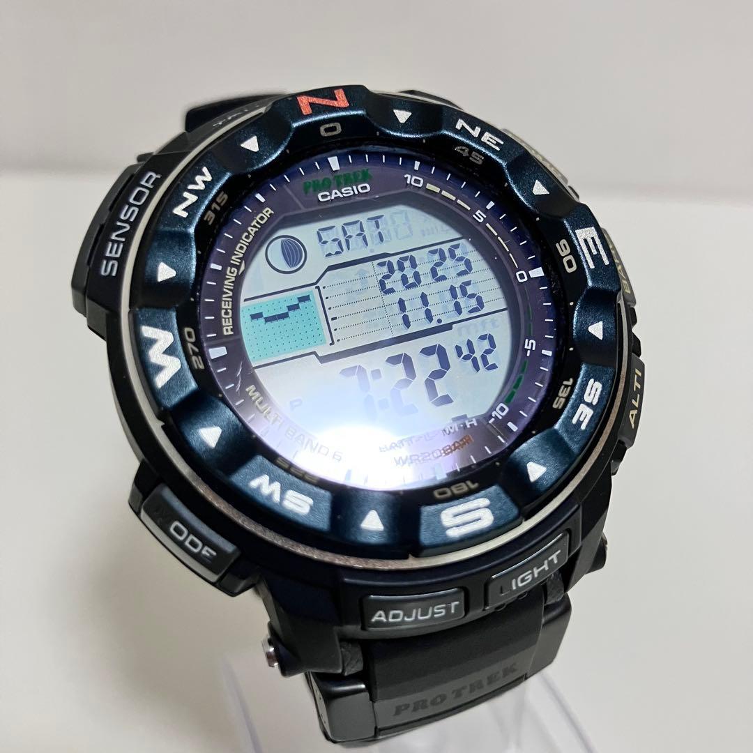 【動作良好】 CASIO PROTREK PRW-2500 電波ソーラー