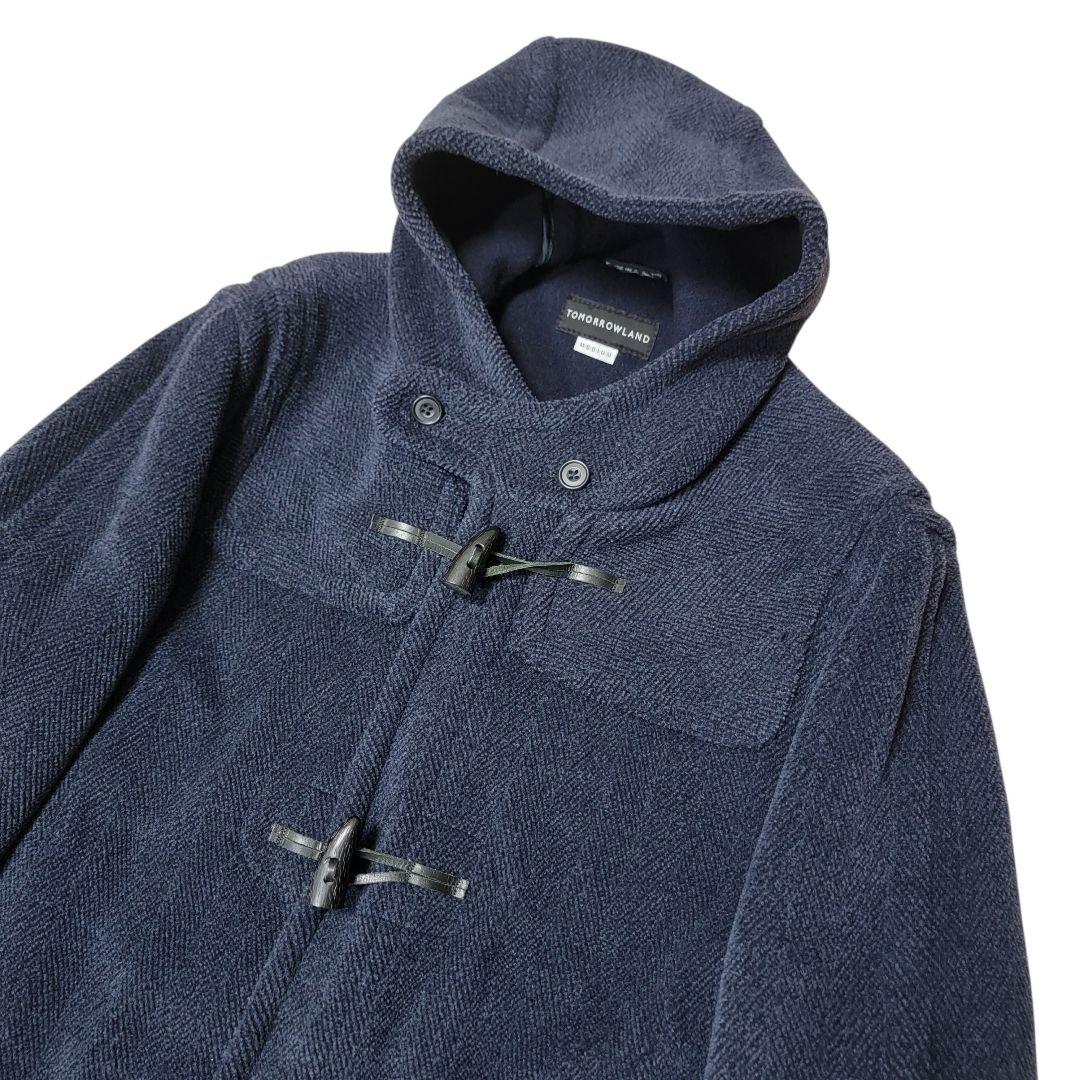 99AW チベット社 ムーアブルック製 カットパイル ダッフルコート 濃紺