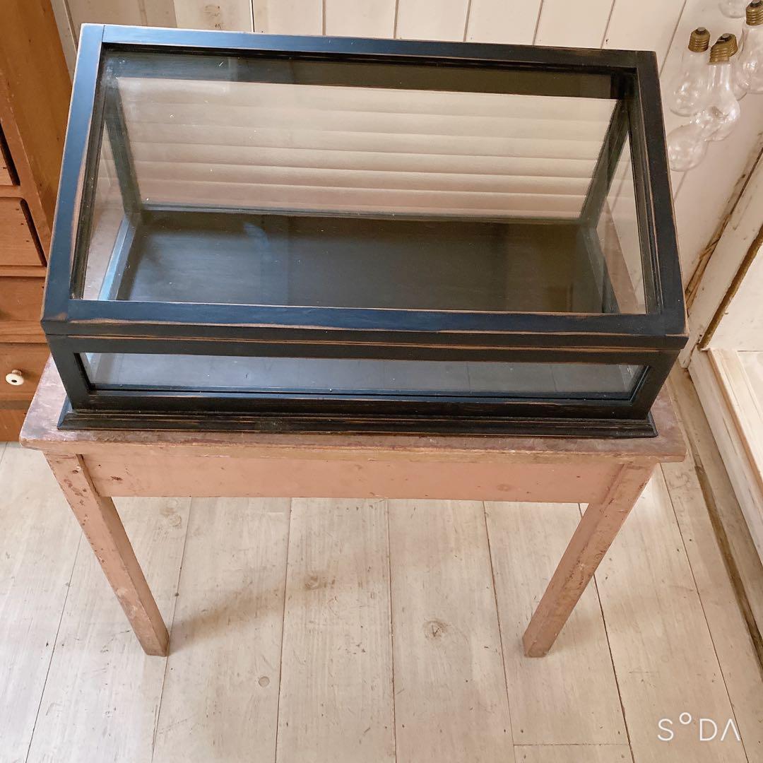 フランスアンティークガラスケース　アクセサリーケース　ディスプレイケース