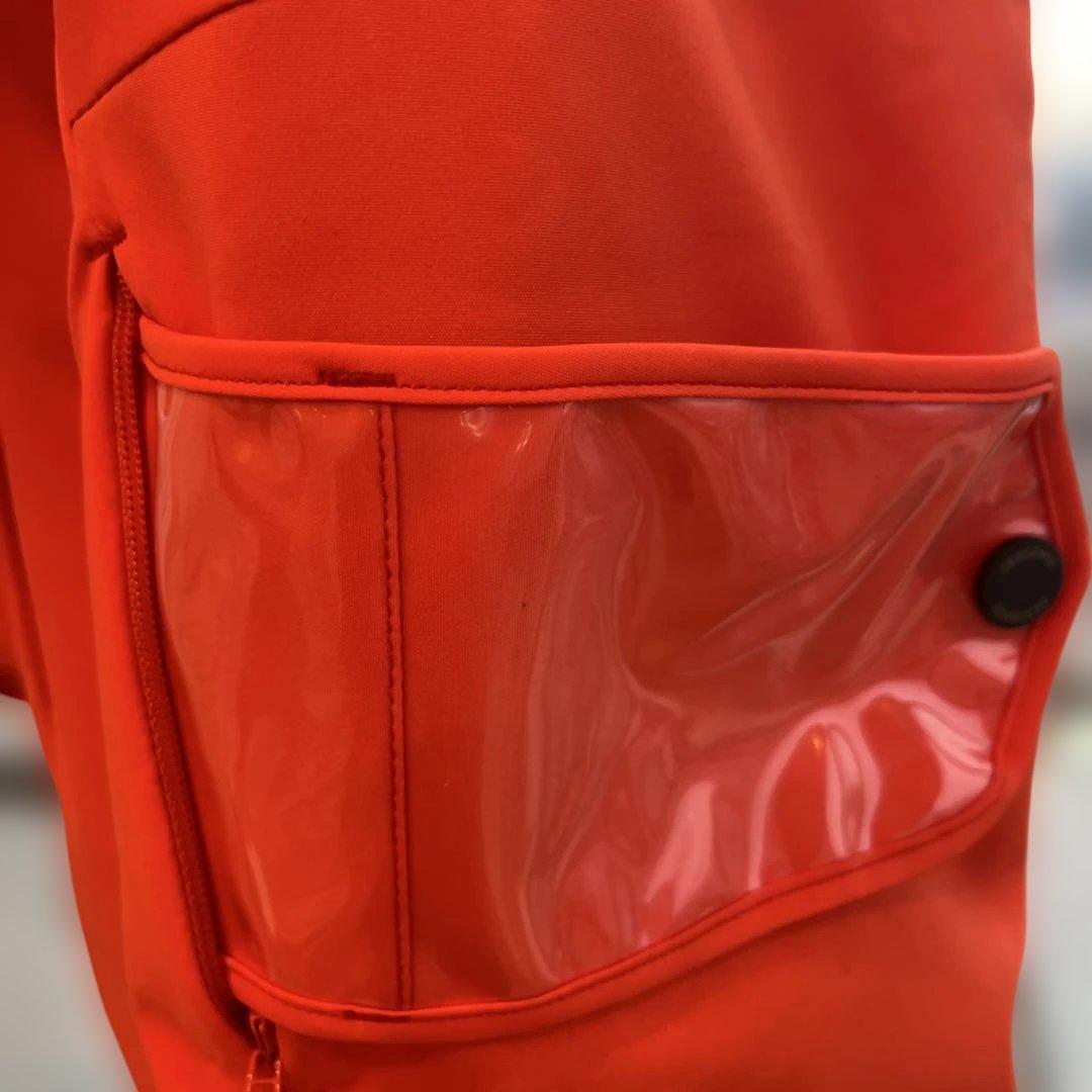 swiss ski フード付きジャケット 赤黒