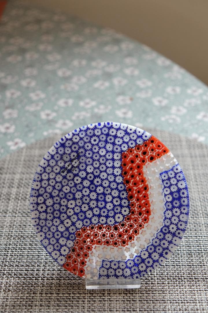 ベネチアンガラス ミルフィオリ プレート/検索/エルコーレモレッティ/江波冨士子