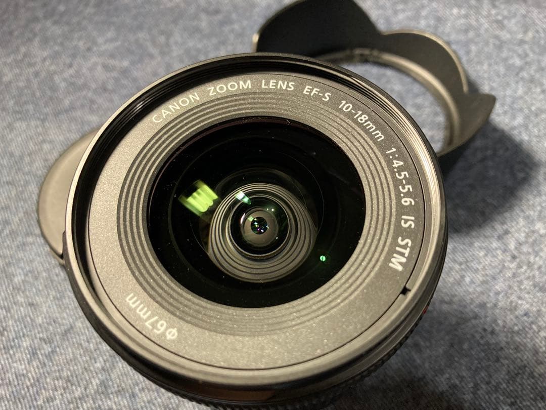 美品 Canon キャノン EF-S 10-18 IS STM◆フード＆箱説付き