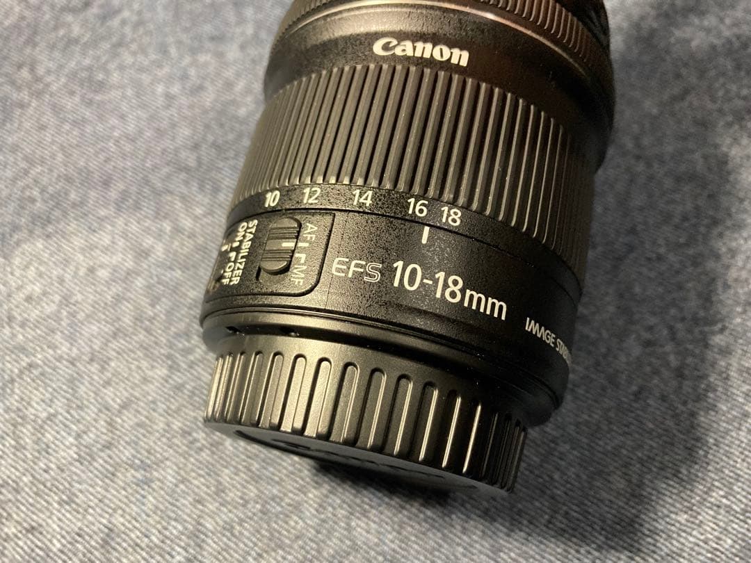 美品 Canon キャノン EF-S 10-18 IS STM◆フード＆箱説付き