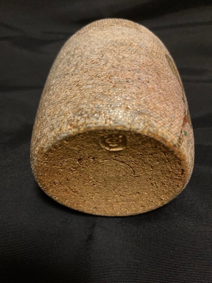 【共箱・落款】日展会員 伊藤東彦 益子焼 布目象嵌徳利「猫柳」静謐なる芸術品