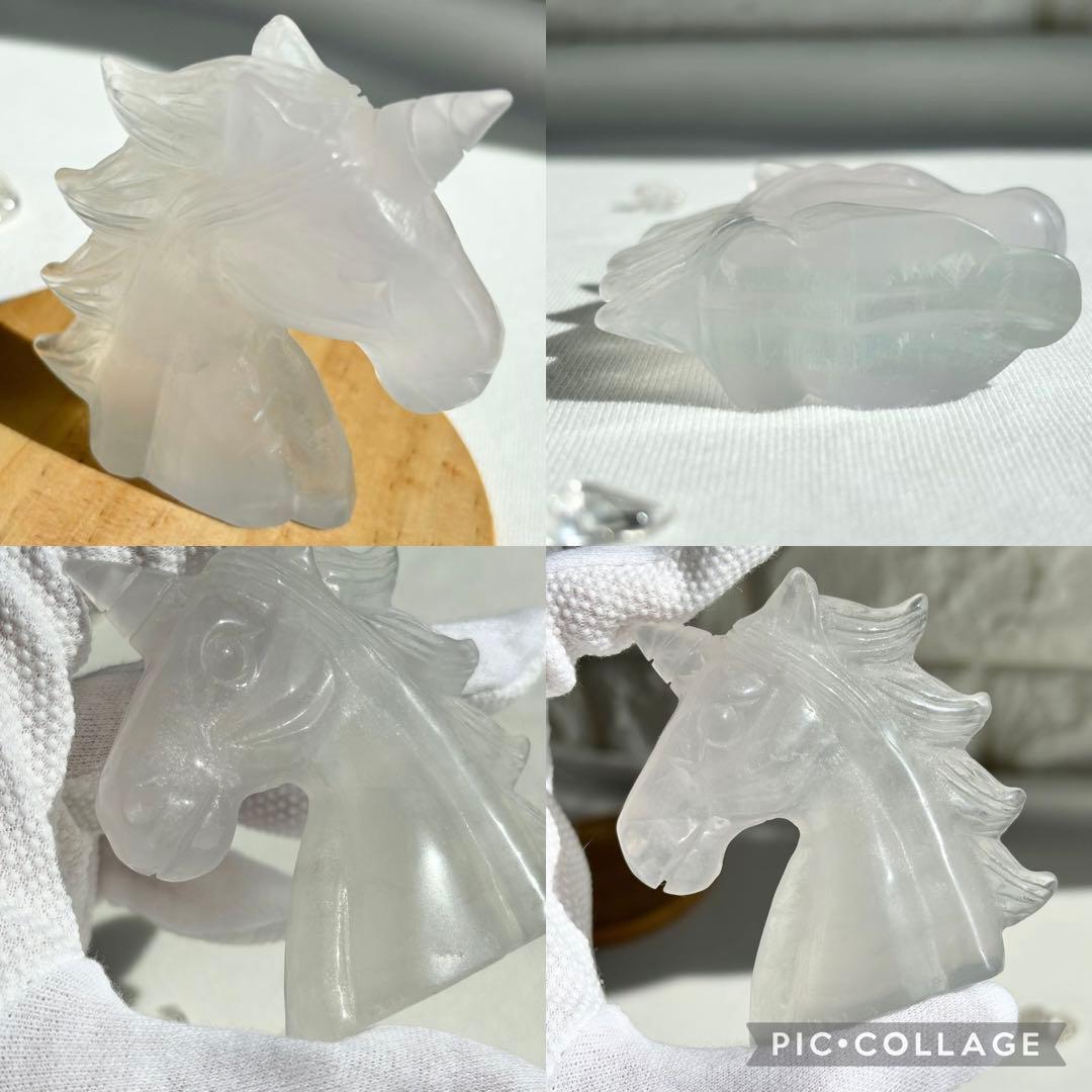 ミルキーフローライト ユニコーン　天然石 フローライト