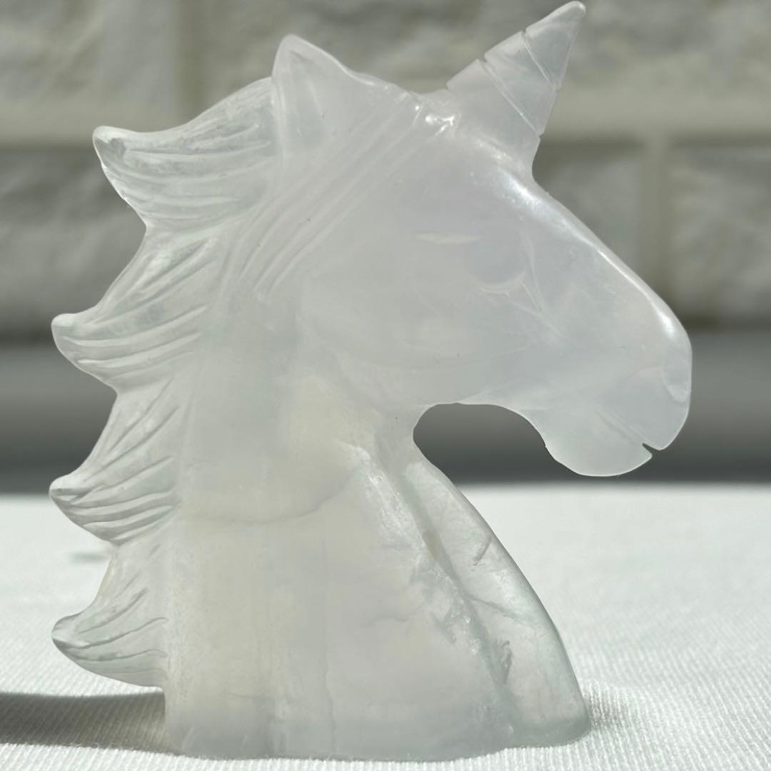 ミルキーフローライト ユニコーン　天然石 フローライト