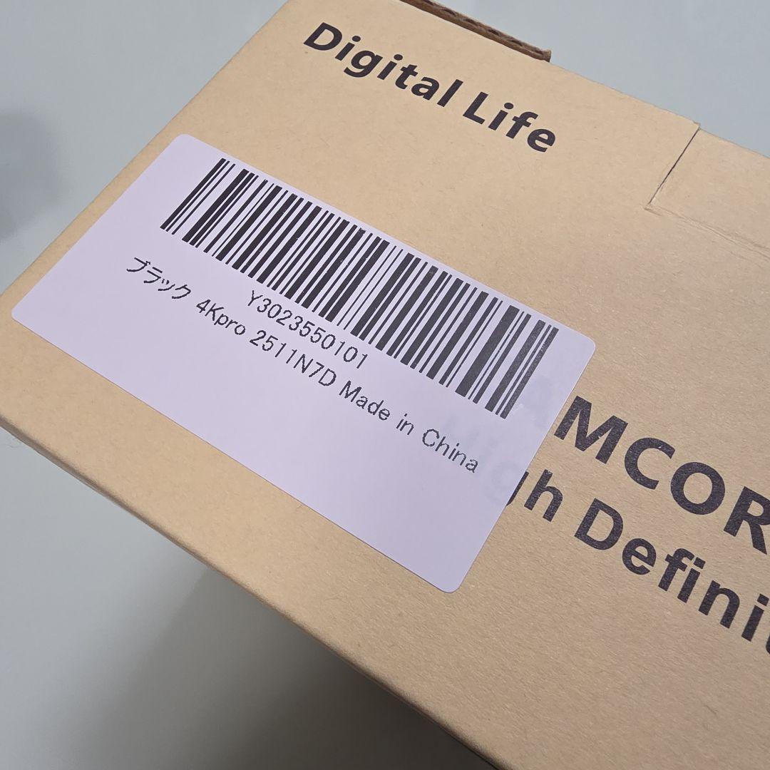 新品の4Kビデオカメラ本体 Wi-Fi機能付 18倍ズーム