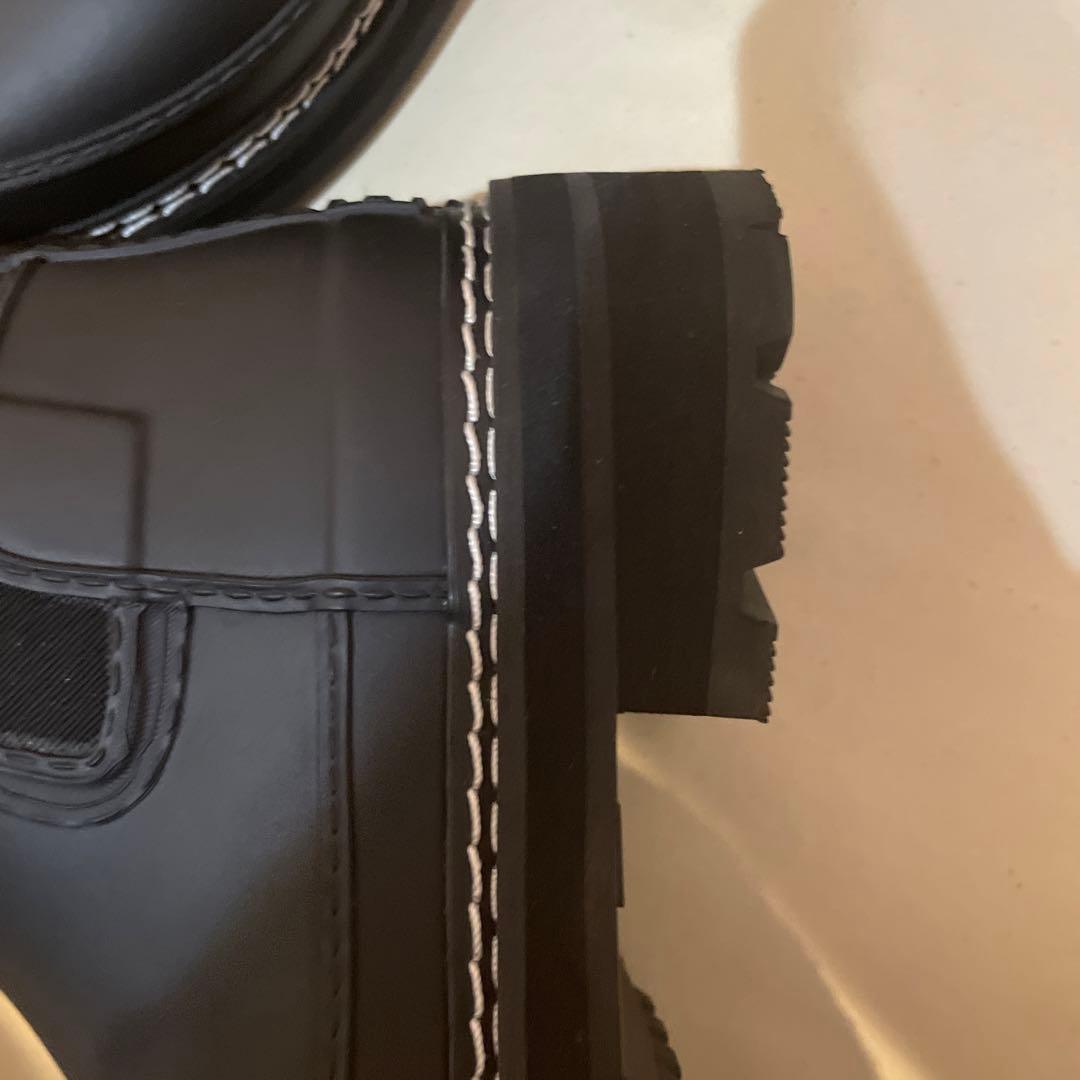 美品　HUNTER ハンター　リファインドステッチ チェルシーブーツ　黒　UK5