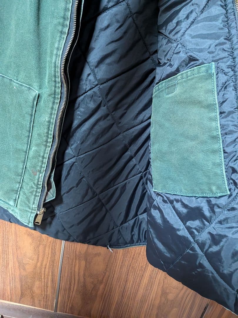 カーハート CARHARTT ダックベスト グリーン XLサイズ