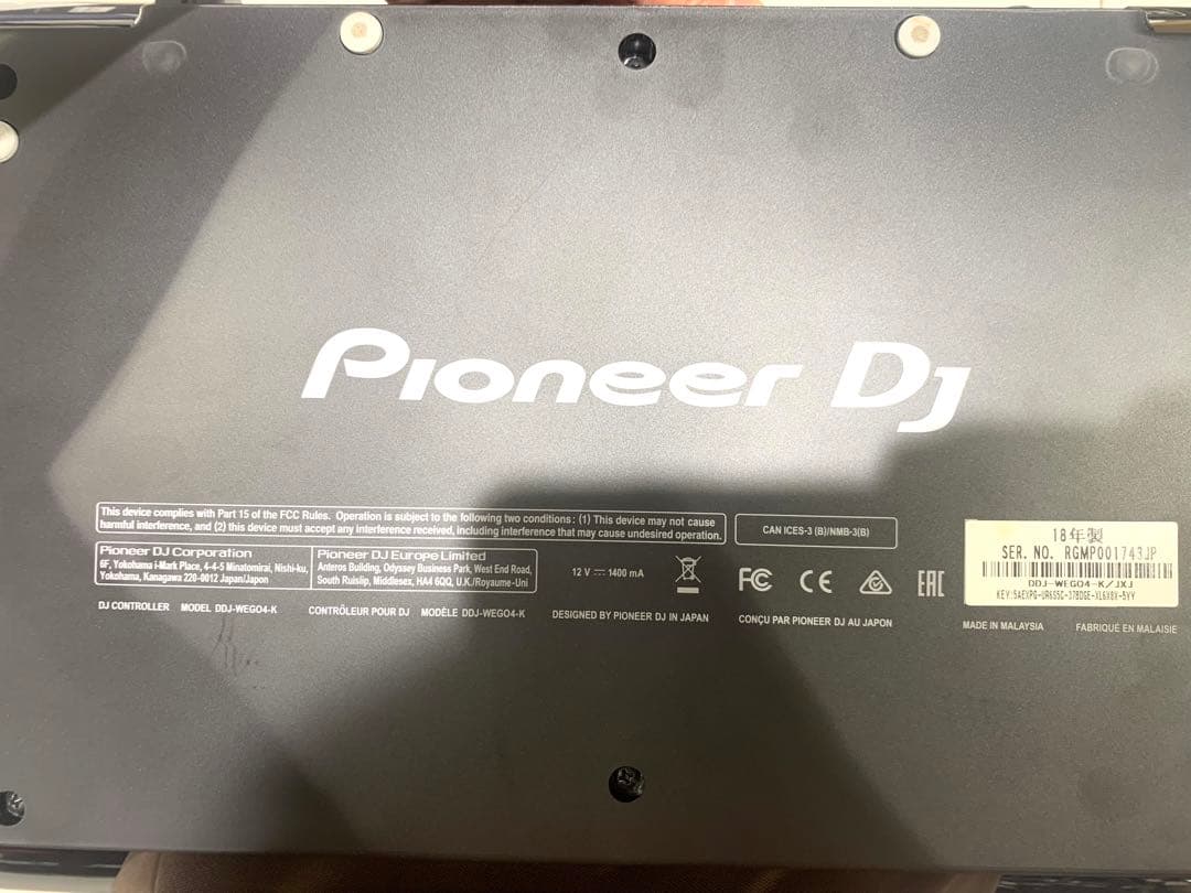 Pioneer DJ DDJ-WEGO4 DJコントローラー