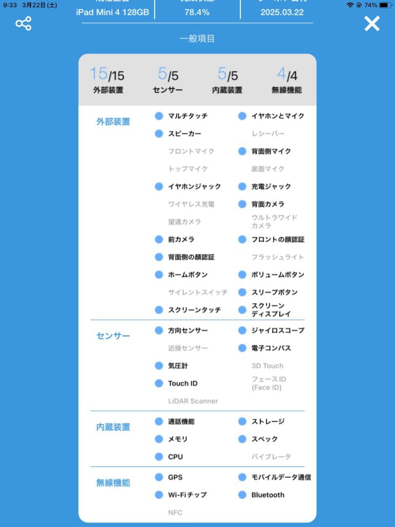 【SIMロック解除済】iPad mini4 Wi-Fi+セルラー 128GB