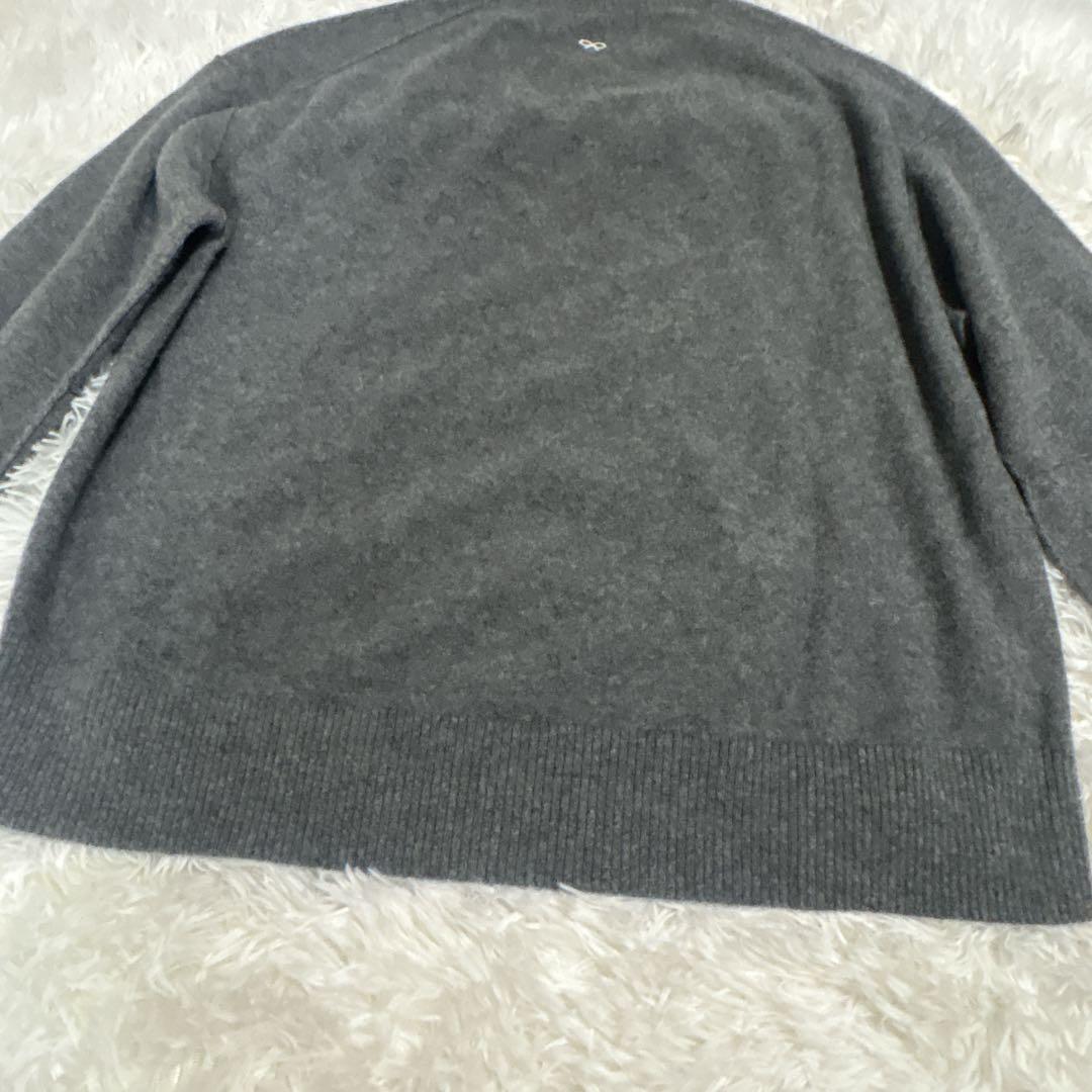 【試着のみ美品】アニヤハインドマーチ　ユニクロ　カシミヤ　ニット　グレー　L