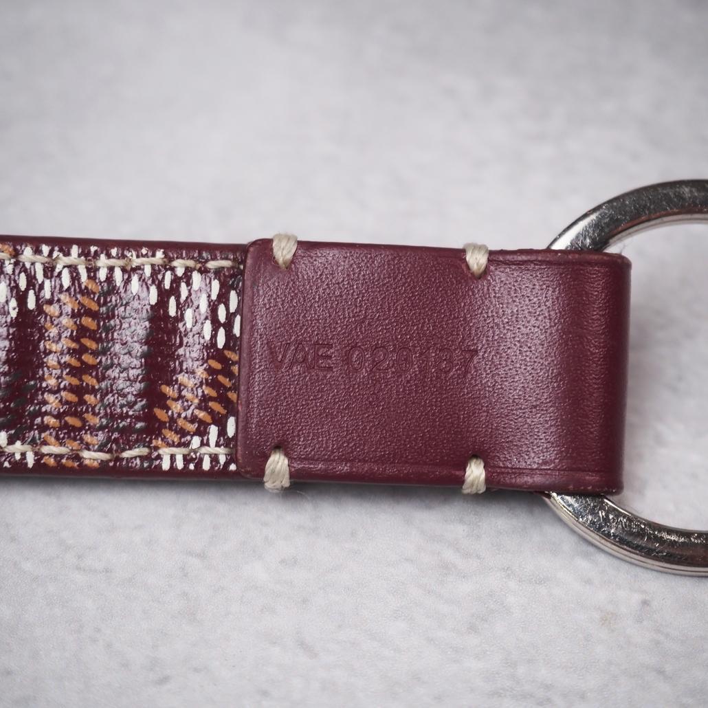 GOYARD キーチェーン ムスクトン ゴヤールディンキャンバス バーガンディ