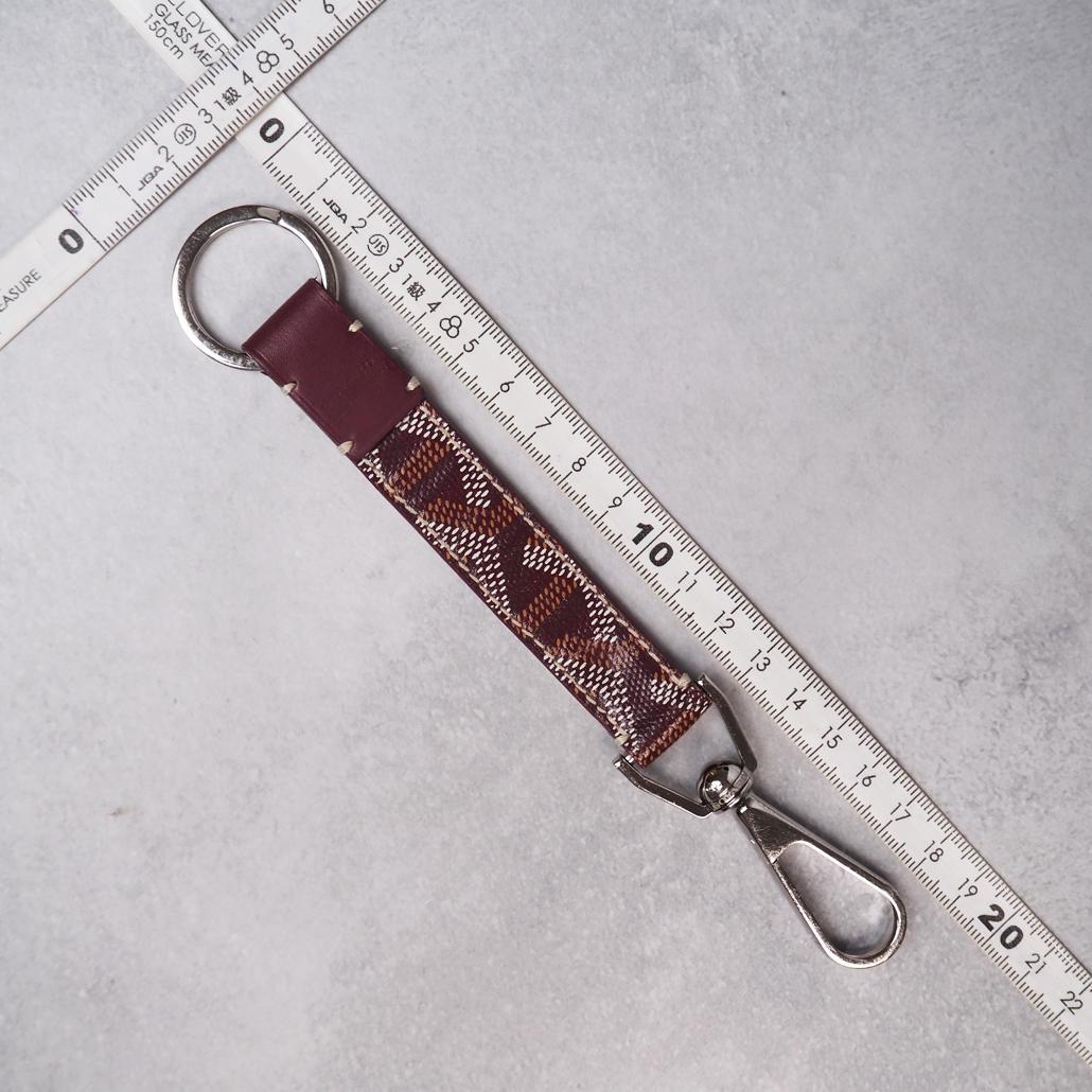 GOYARD キーチェーン ムスクトン ゴヤールディンキャンバス バーガンディ