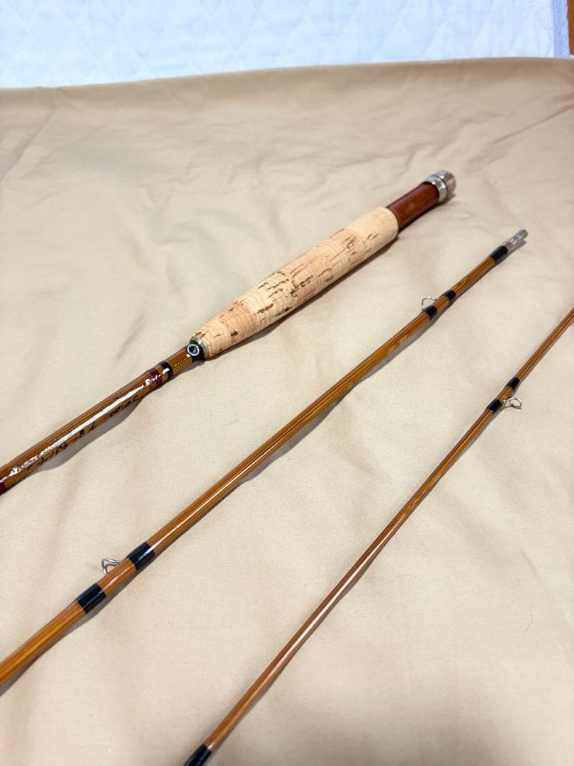 トンキンバンブーフライロッド、7'8\"#3/#4パックロッド美品