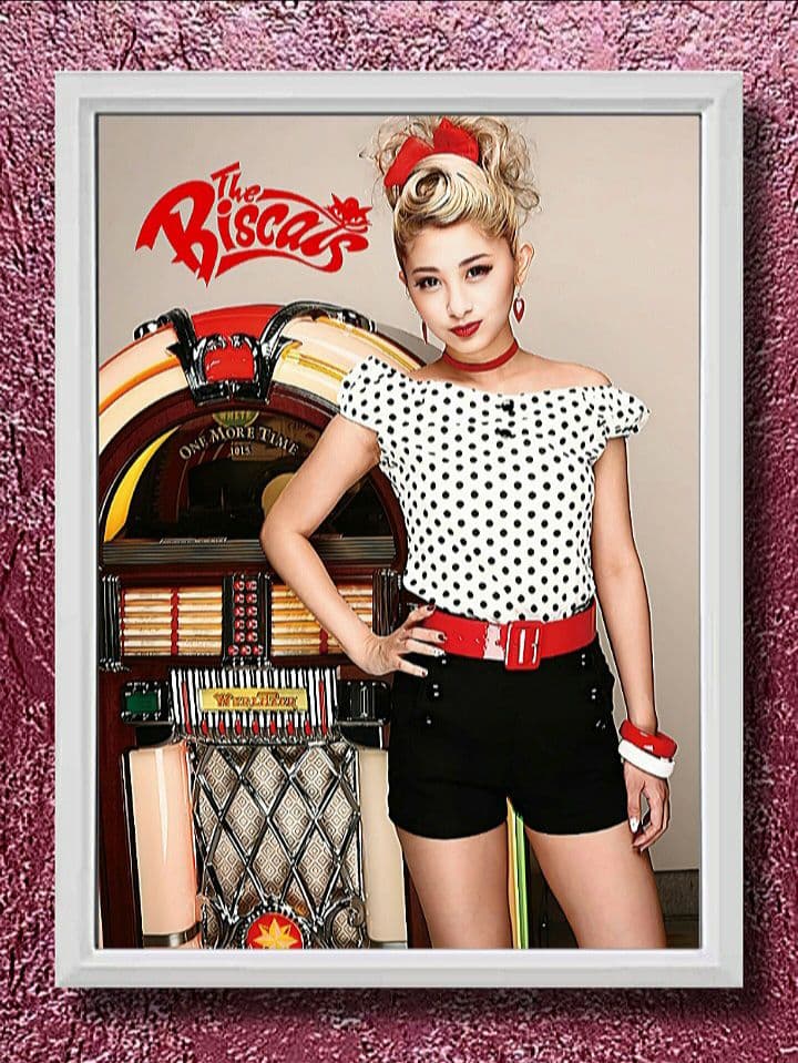 ザ・ビスキャッツ 青野美沙稀【A4サイズ写真ポスターフレーム付き３点セット】