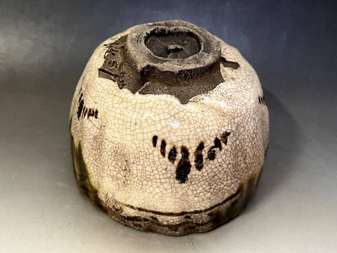 茶碗■古織部 幕末名工「加藤春岱」古いお茶道具(江戸期)お茶の先生所蔵品 骨董■