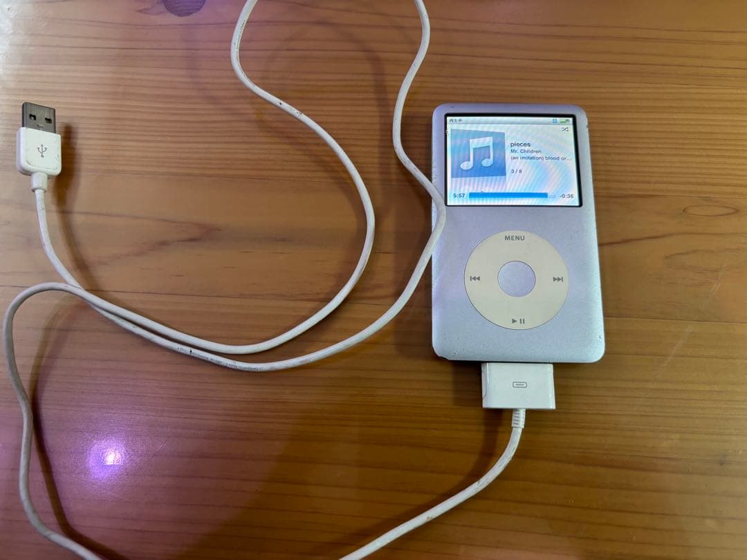 【動作確認済み】iPod Classic 80GB　ケーブル付き