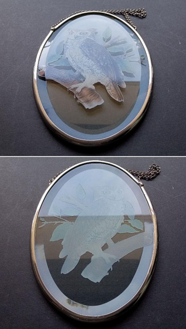 ライフォード社ステンドグラス ふくろうC梟フクロウ /グラスマスターズ トロント