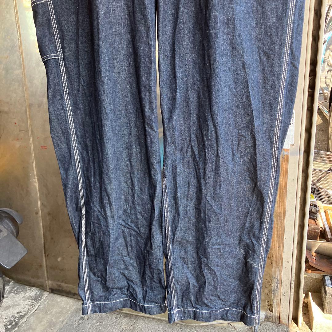 Snap-on ダークデニム オーバーオール