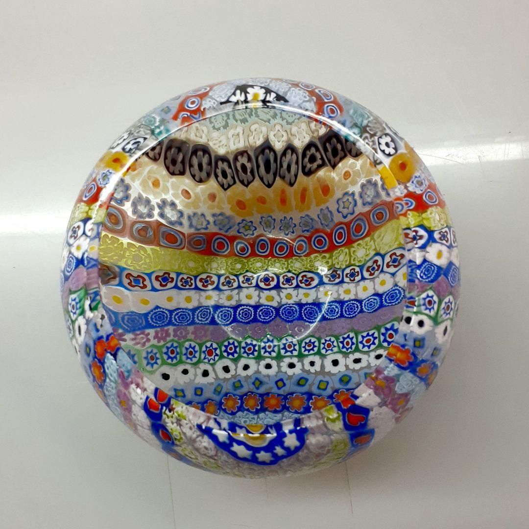 MURANO GLASS ミルフィオリ ボール 花器 花瓶