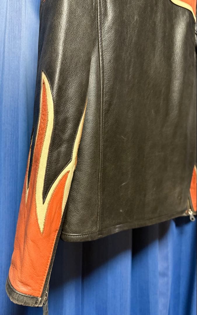 レア 廃盤 ハーレーダビッドソン レーシング 本革 レザージャケット Mサイズ