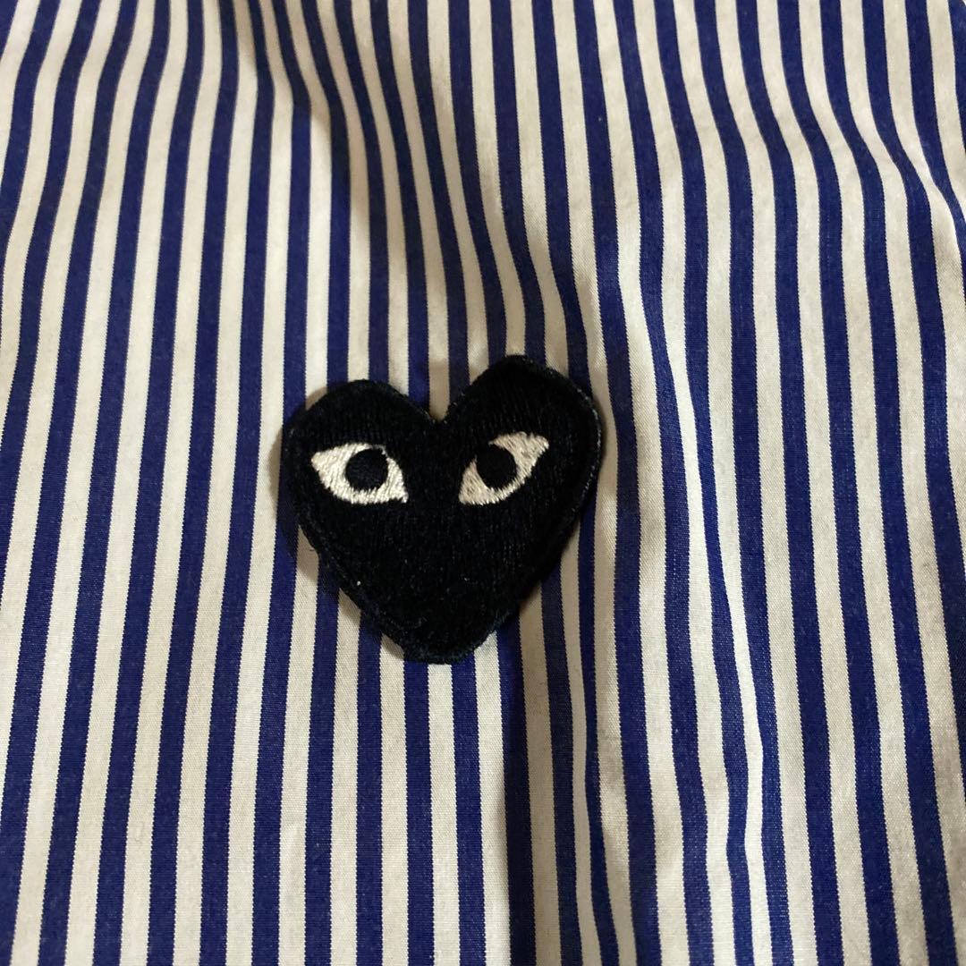 PLAY COMME des GARÇONS ストライプシャツ L