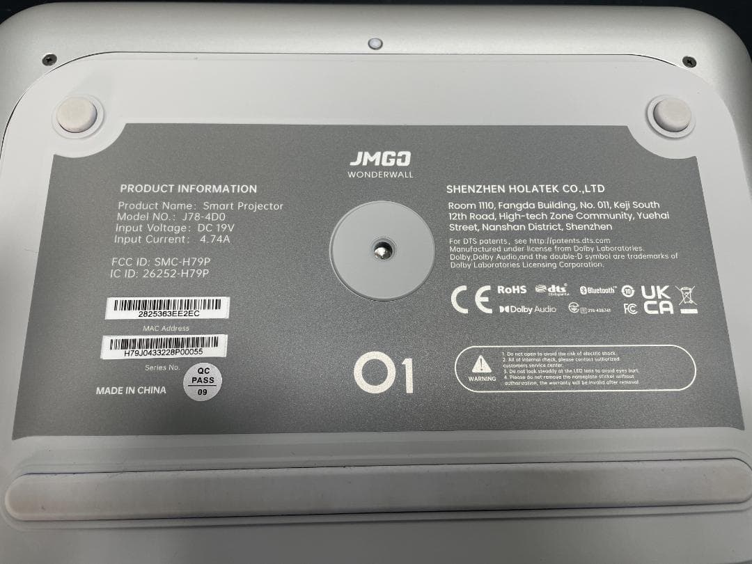 Y☆870 JMGO 超短焦点プロジェクター O1 J78-4D0